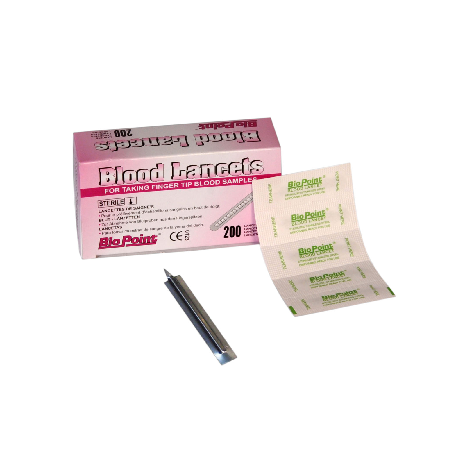 Blood Lancet Steel Bio Point Bio Plus
